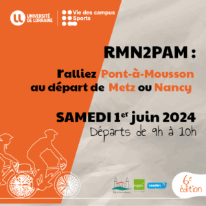 Vers l'article RMN2PAM 2024 : Samedi 1er juin, on prend son vélo direction Pont-à-Mousson !
