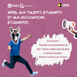 Vers l'article Appel aux talents étudiants et aux associations étudiantes – 360° Festival 2025