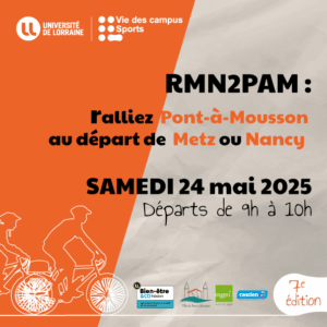 Vers l'article RMN2PAM 2025 : Samedi 24 mai, on monte sur son vélo direction Pont-à-Mousson !