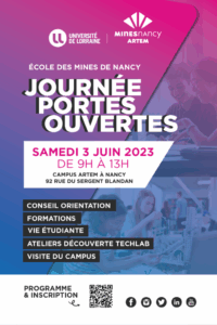 Vers l'article Portes Ouvertes à Mines Nancy le 3 juin de 9h à 13h