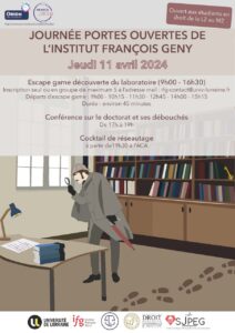 Vers l'article Journée Portes Ouvertes de l'Institut François Geny 2024