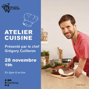Vers l'article [Automne du handicap] Atelier cuisine avec le chef Gregory Cuilleron