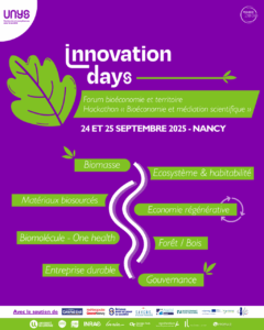 Vers l'article Innovation days Bioéconomie et Territoire – 24 & 25 septembre 2025 à Nancy