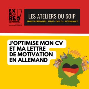 Vers l'article [Les ateliers du SOIP à distance] J’optimise mon CV et ma lettre de motivation en allemand