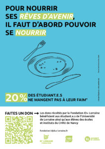 Affiche précarité alimentaire campagne action sociale 2025