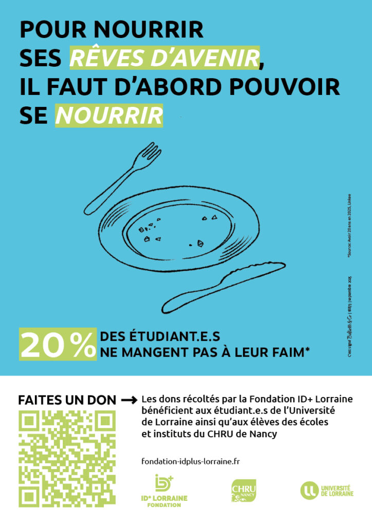 Affiche alertant sur la précarité alimentaire étudiante