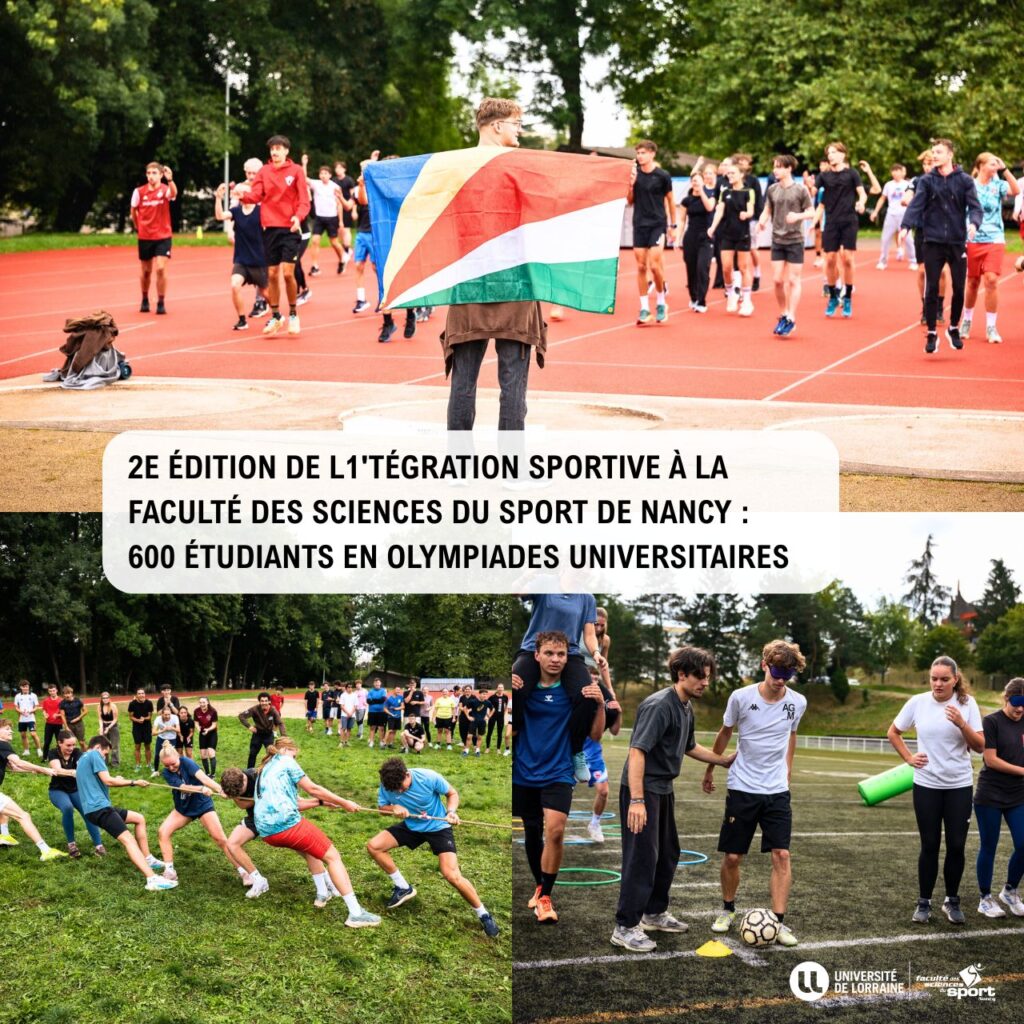 L1tégration sportive (2ème édition) à la Faculté des Sciences du Sport de Nancy : 600 étudiants en olympiades universitaires