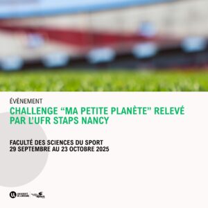 Vers l'article Challenge “Ma petite planète” relevé par l’UFR STAPS Nancy