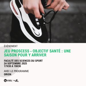 Vers l'article Jeu PROSCeSS : « Objectif santé: Une saison pour y arriver » (UFR STAPS Nancy)