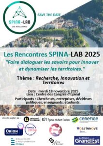 Vers l'article Les Rencontres SPINA-LAB 2025: « Faire dialoguer les savoirs pour innover et dynamiser les territoires. »