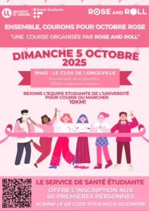Vers l'article Etudiant·es, ensemble courons pour Octobre Rose !