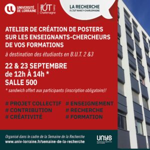 Vers l'article La recherche à l’IUT Nancy-Charlemagne racontée par ses étudiants