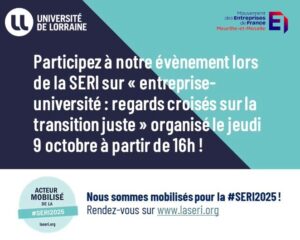 Vers l'article Table-ronde « Entreprise – université : regards croisés sur la transition juste » – SERI 2025