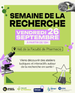 Vers l'article Faculté de Pharmacie : après-midi ludique autour de la recherche en santé