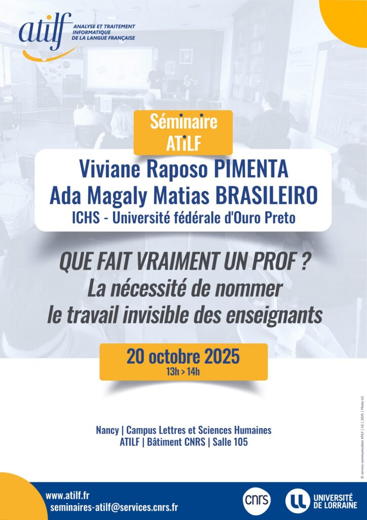 Affiche séminaire ATILF