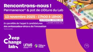 Vers l'article [Deep Change Lab] Portes ouvertes & exposition : permanence et pot de clôture