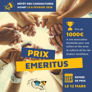 Vers l'article [PRIX] Lancement de la 3ᵉ édition du Prix Emeritus : un soutien aux projets étudiants