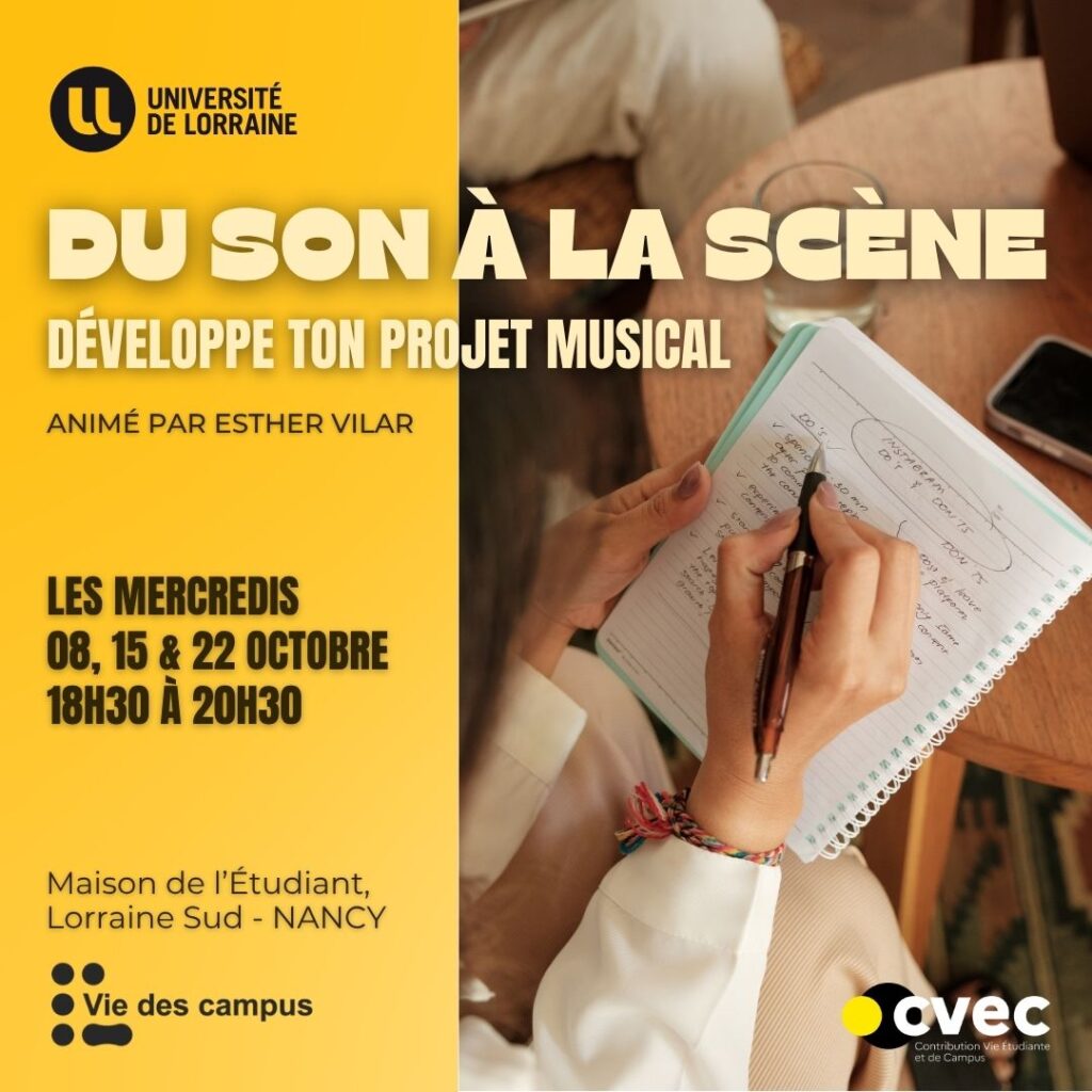 DU SON À LA SCÈNE DÉVELOPPE TON PROJET MUSICAL