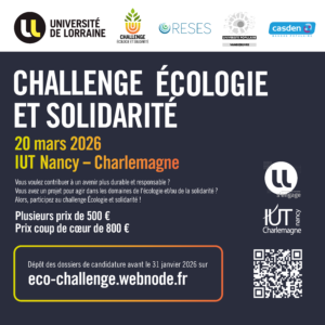Vers l'article Appel à projets : La 14ᵉ édition du Challenge Écologie et Solidarité est lancée !