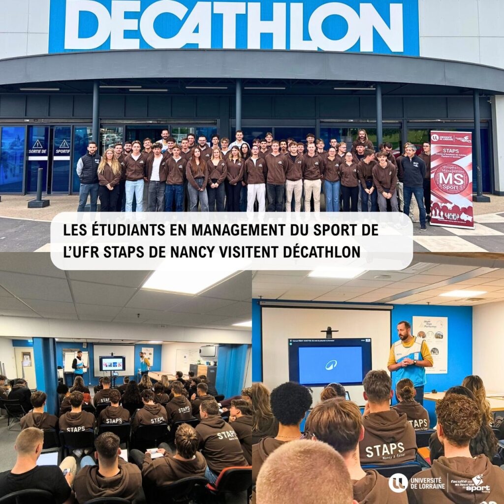 Les étudiants en Management du Sport de l’UFR STAPS de Nancy visitent Décathlon Houdemont