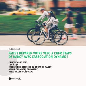 Faites réparer votre vélo à l’UFR STAPS de Nancy avec l’Association Dynamo !