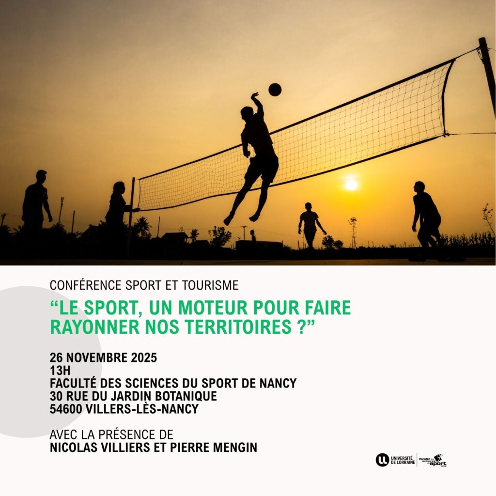 Conférence "Le sport, un moteur pour faire rayonner nos territoires ?" à l'UFR STAPS de Nancy (26/11/2025)