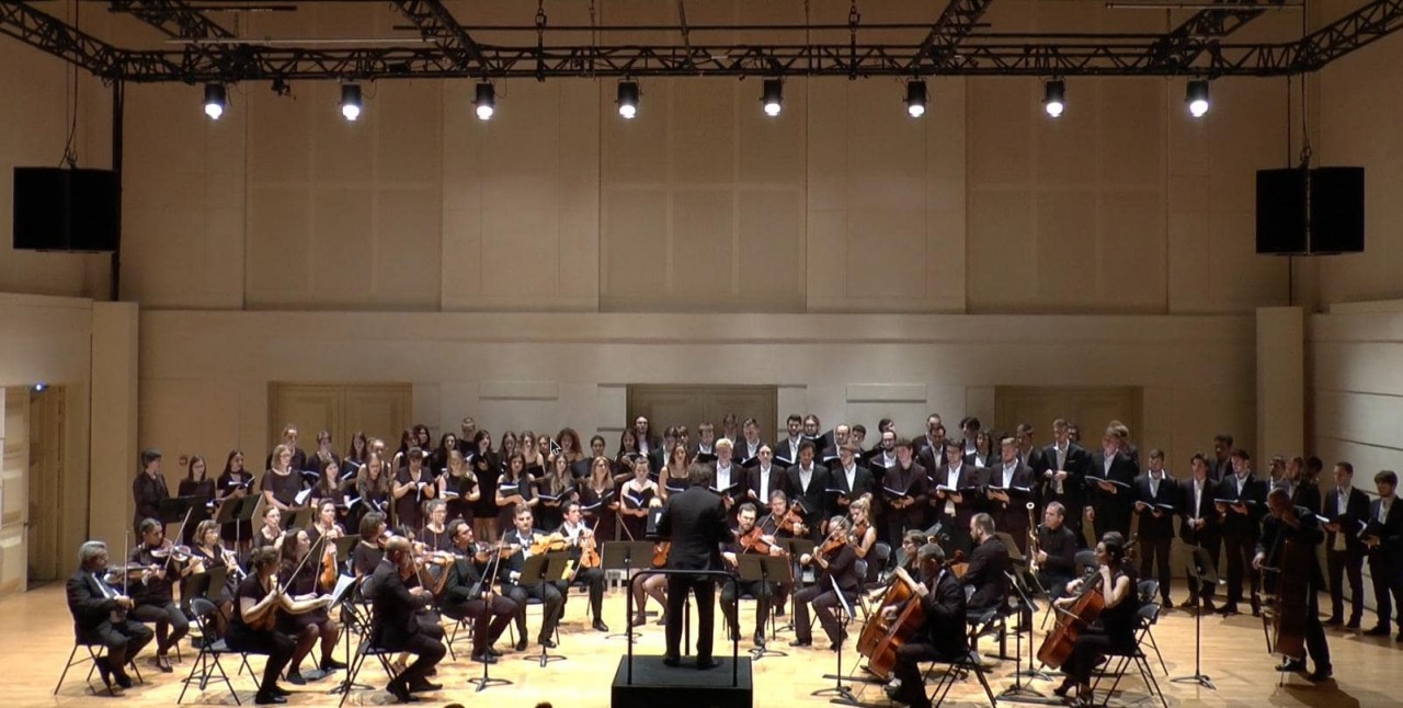Le choeur du département de musicologie de Metz à l'Arsenal, en 2018