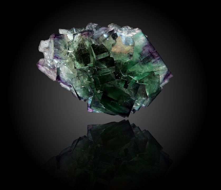 Fluorite à fantômes de la mine d'Okorusu (Namibie) par Valentin Drouillot
